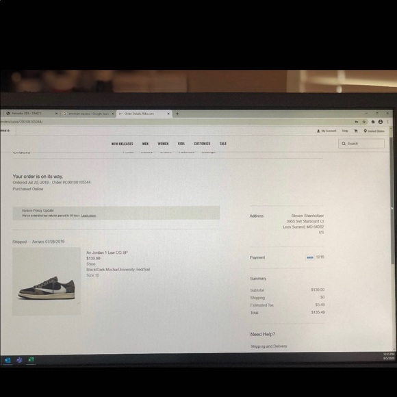 Travis Scott Jordan 1 Low - Picture 13 of 16